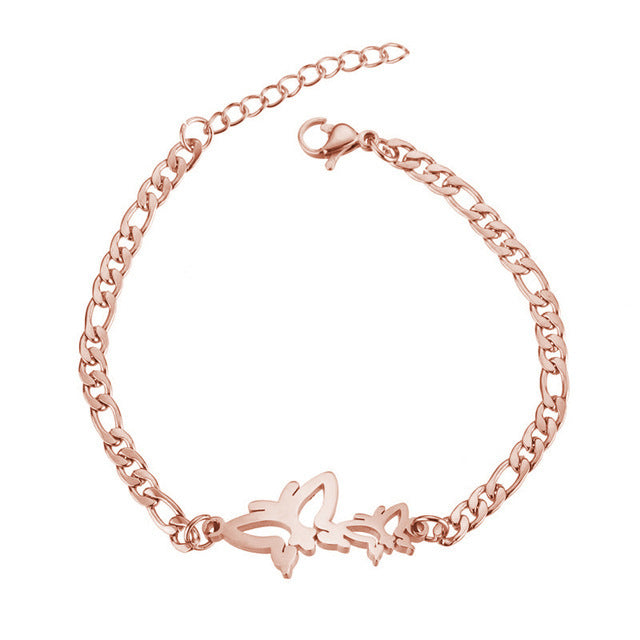 Wholesale Couple Bracelet Female High Sense Titanium Steel Bracelet Niche Design Couple Jewelry Stainless Steel Animal Letter Jewelry